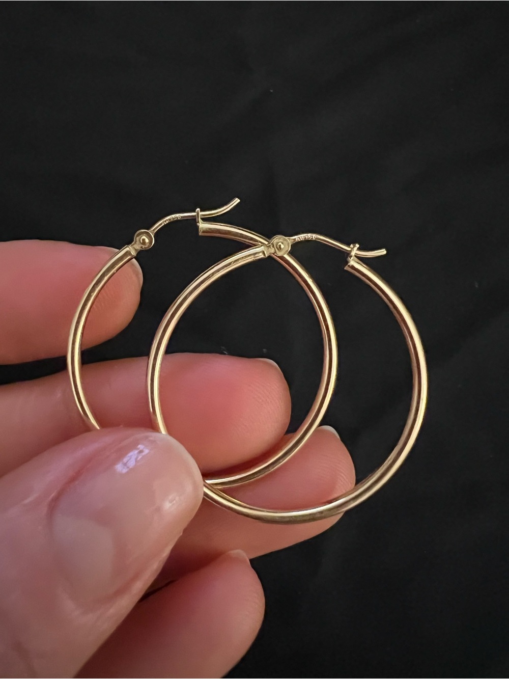 18k Hoop Earrings